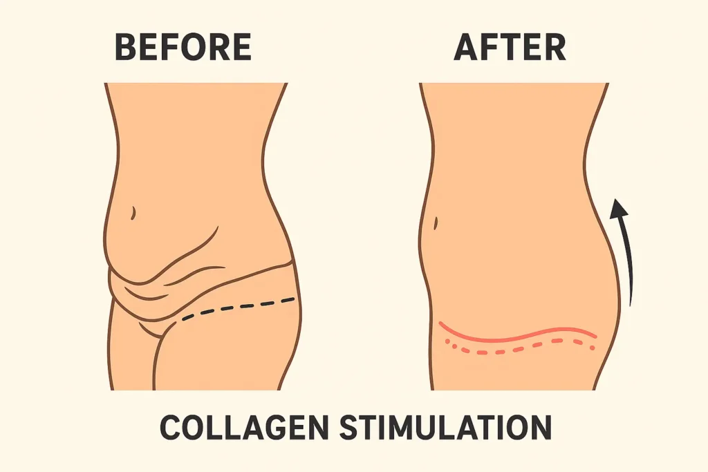 Before and after results for sagging skin after weight loss injections Twickenham